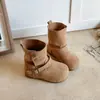 Botines Cortos para Niños 2026 Nuevo Estilo Suela Suave Forro Cálido Dos Formas de Usar Botas Birkenstock para Niños Pequeños y Niños Moda Versátil Cómodos