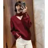 Novo Estilo Outono e Inverno 2025 Suéter Vazado Estilo Levemente Maduro para Mulheres com um Design Único