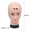 Modelo de cabeça de manequim cabeça humana super modelo plástico usando chapéu display usando chapéu peruca acessórios de cabelo feminino modelo de cabeça de plástico masculino usando