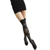 Nuevos Medias de Rayas de Personalidad para Primavera y Otoño Europeas y Americanas con Lazo Cruzado Medias Pantimedias Calcetines Largos de Sarja Empaquetados