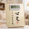 Despertador para estudiantes, decoración de escritorio inspiradora, regalo para el día del estudiante, adorno de reloj de escritorio, tablero de fotos, aprender es muy difícil para los niños