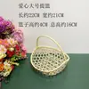 Cesta de Bambú Hecha a Mano, Cesta Redonda para Frutas, Cesta de Boda, Bandeja para Preparar Té, Cesta de Hot Pot Multicapa para Hotel de Arte del Té