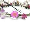 Daisy Time Joyería de Vidrio con Piedras Preciosas Flor Real Planta Collar Colgante Estilo Bosque de Crisantemos y Girasoles Secos 30m