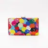 Cartera de Mujer de Cristal, Bolso de Noche Incrustado de Diamantes, Bolso de Mano Clutch Colorido con Relleno de Burbujas para Mujer