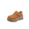 Zapatos Birkenstock con Plataforma de Suela Gruesa para Aumentar la Altura, de Cobertura Total, Novedad Primavera, Otoño e Invierno 2025, Mocasines Retro para Viajes Diarios en Personas Bajitas