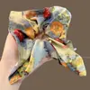 Pañuelo Cuadrado Estilo Perezoso para Atar el Cabello con un Toque de Lujo, Scrunchie Grande para Mujer, Cuerda para Cola de Caballo, Lazo de Tela para el Cabello, Accesorio para el Cabello Estilo Dulce