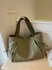 Bolso casual de gran capacidad a la moda para tutorías y desplazamientos, nuevo estilo simple Ins de otoño, bolso de hombro o axila tipo tote