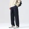 Fengshe Roupa Masculina / Calça Jeans Masculina Cor Original Reta Casual Americana Perna Larga Calça Longa Solta para Homens, Estilo Fino de Verão
