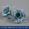 Flor artificial azul rosa botão de chá estilo étnico fada cocar DIY fantasia fantasia embelezamento cerimônia de casamento