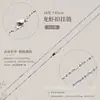 Cadena de eslabones cruzados de acero inoxidable de 60 cm con cierre de pinza de langosta para collar, cadena de colgante, accesorios de joyería al por mayor