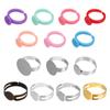 Bandeja para Anillos Abertura Ajustable Anillo de Metal Anillo DIY Hecho a Mano Joyería Hecha a Mano Soporte Plano para Anillos Accesorios