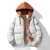 Atrévete a ganar: chaqueta de algodón engrosada para hombre, con un diseño de dos piezas simulado con capucha, que proporciona calor adicional y protección contra el frío. Versión estándar