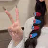 Pinza Ovalada para el Cabello con Forma de Letra Estilo Coreano Pinza Versátil Pinza de Pato Pinza para el Cabello Accesorios para el Cabello Pinza al por Mayor Pinza de Garra Grande de Celebridad de Internet