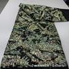 Tecido de renda de miçangas lantejoulas bordado tridimensional vestido de noiva malha Tecido de renda tubo de miçangas bordado Tecido