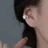 Clip de Oreja Completo de Diamante Versión Ancha, Estilo Cool Coreano Dongdaemun, Cuff de Oreja de Diamante Multicapa en Forma de C Brillante, No Necesita Perforación