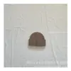 Chapéu de Tricô de Designer Estilo Coreano Outono e Inverno para Crianças Chapéu de Lã Estilo Ocidental Pulôver Cap Tudo-em-um Simples Moderno para Meninos e Meninas