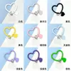 Nuevo Llavero de Pulsera Redonda de Silicona en Forma de Corazón Correa de Muñeca Anticaída y Antiperdida para Teléfono Móvil Anillo de Silicona Portátil para Teléfono Móvil