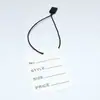 Cuerda para Etiqueta de Ropa Más Vendida Transfronteriza Negro Nylon Cosido a Mano Broche de Presión Anillo Accesorios para Ropa Venta Directa de Fábrica