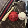 Llavero Colgante Mini Béisbol Transfronterizo Accesorios Deportivos Casuales Softbol Béisbol Pequeños Accesorios Fabricante de Manualidades
