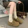 Zapatos Birkenstock de Suela Gruesa para Aumentar Altura Completamente Cubiertos Zapatos de Mujer 2026 Nuevo Otoño Slip-on Birkenstock Zapatos Individuales Mocasines