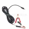 DC Fêmea para Bateria Carregamento Vermelho e Preto Duplo Crocodile Clip Cabo de Alimentação com Fio Vivo Bateria Crocodile Clip Cabo de Alimentação