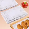 Flor de papel para fritura papel de fundo papel absorvente papel para bolo papel rendado para pizza papel manteiga para assar lanches cozinha papel absorvente de óleo papel para fritura