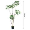 Fabricantes de origen Haihong al por mayor pie de pato verde simulación madera árbol falso planta simulación adornos de decoración de interiores al por mayor