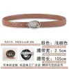Cinturón de mujer estilo coreano con nueva hebilla de letra D, negro, diseño de alta gama, nicho, versátil, cuero moderno para jeans