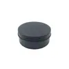 Cajas de Aluminio Más Vendidas en Varios Tamaños, Al por Mayor en Stock, Cajas de Aluminio Roscadas, Cajas Pequeñas de Aluminio de Color Negro Mate Monocromático, Cajas Redondas, Cajas de Regalo