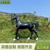 Escultura de Caballo Blanco Simulada Modelo de Animal Grande de Fibra de Vidrio para Parques Escénicos y Decoración de Césped al Aire Libre