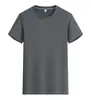 Camiseta Logo Personalizado Secagem Rápida Respirável Camisa Publicitária Roupa de Trabalho Camisa Cultural Personalizada com Texto Impresso Camiseta 170g Atacado