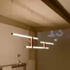 Lámpara de Araña Minimalista de Diseño para Restaurante Minimalista Moderno Nórdico Recepción de Hotel Sala de Exposiciones Tienda Bar Línea de Cuero