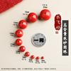 Precio de Fábrica al por Mayor Cinabrio Crudo, Bolas Redondas de Cinabrio Rojo de Alto Contenido, Cuentas Sueltas, Cuentas Espaciadoras, Accesorios para Joyería DIY