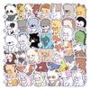 60 pegatinas de grafiti de animales con suspiros, versión Q, para manualidades, papelería, caja, scooter, equipaje, pegatinas impermeables, venta al por mayor