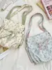 58165 Bolso de Lona Nuevo Mochila Estampada para Estudiantes Estilo Coreano Estilo Perezoso Lindo Bolso de Hombro Cruzado Gran Capacidad