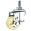 Rueda giratoria de doble rodamiento Kano de marca mediana-ligera de 1.5 pulgadas 2 pulgadas 2.5 pulgadas Rueda de pp blanca rueda de diamante platino duradera