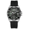 Reloj de cuarzo deportivo de moda para parejas transfronterizas, con diseño de fantasma de agua verde, informal, de silicona, para estudiantes, resistente al agua.