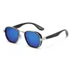 Óculos de Sol Novo Estilo Moda Tendência Personalidade Nicho Metal Óculos de Sol Proteção UV Estilo Transfronteiriço Europeu e Americano Comércio Exterior Atacado