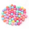 Cuentas Redondas No Porosas Acrílico Sólido Bolas Pequeñas Cuentas de Acrílico Cuentas Redondas Color Macarrón Dulce Cuentas Sueltas Color Mixto Mayoreo