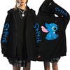 Sudadera con cremallera Y2K Transfronteriza Aliexpress para Mujer Lilo & Stitch Ropa Invierno