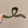 Pinza Geométrica Simple para el Cabello, Pinza de Moda para la Parte Trasera de la Cabeza, Pinza Femenina de Color Café, Accesorio para el Cabello de Pinza de Tiburón de Alta Gama y Exquisito