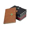 Cuaderno A5 con impresión de logo personalizado, bloc de notas de oficina de alta calidad, cuaderno engrosado con cierre de hebilla redonda