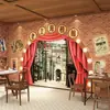 Fondo de escenario de Shanghái antiguo papel tapiz de pared retro nostálgico en línea Hongmin estilo nacional tela de pared Museo de Vestuario guion para matar papel tapiz