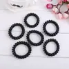 Versão coreana de pulseira de fio de telefone transparente grande cor fluorescente transparente corda de cabeça grande e grossa 2 yuan acessórios de cabelo atacado
