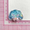Grande Alto Transparente Lentejuela Corte Superficie Gatito Cachorro Resina Accesorios DIY Accesorios Carcasa de Teléfono Móvil Accesorios para el Cabello Material