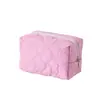 Bolsa de armazenamento de cosméticos de cor sólida para mulheres, bolsa de cosméticos de grande capacidade, bolsa de armazenamento para dormitório estudantil, bolsa de armazenamento para sabonete líquido de batom