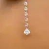 Cortina de contas de cristal para casamento em acrílico corrente de contas decoração de teto de palco para cena de casamento cordão de contas divisória de contas octogonais