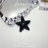 Novo Pingente de Bolsa Colorido de Algodão PU Acessórios de Estrela Diy Chaveiro de Estrela Exquisito Estrela de Couro Pendurada