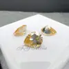Joia de Moissanita Champagne Natural em Forma de Pera Gota d'Água 0,5-6Ct Quilates Pedra Solta Fabricante Atacado Moissanita Colorida