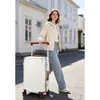 Maleta de 20 pulgadas, nuevo modelo 2026, gran capacidad, marco de aluminio, ruedas silenciosas, equipaje de mano para viajar, adecuada para viajes de negocios